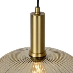 Maloto glas-hængelampe, Ø 30 cm, ravgul