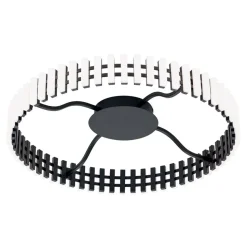 Mansion LED-loftslampe, sort og hvid Ø 63 cm