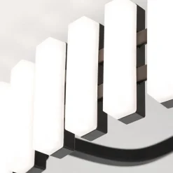 Mansion LED-loftslampe, sort og hvid Ø 63 cm