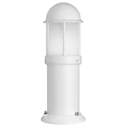 Marco sokkellampe af aluminium, hvid