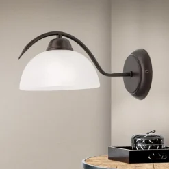 Marco væglampe med alabasterglas