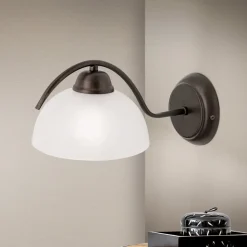 Marco væglampe med alabasterglas