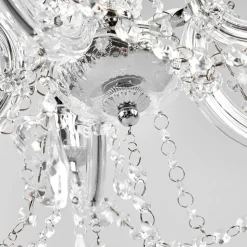 Marie Therese lysekrone, krom, 5 lyskilder