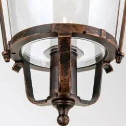 Mariella udendørs hængelampe, sort-kobber, metal