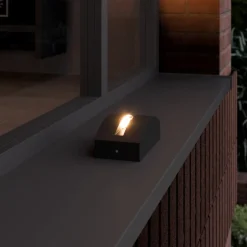 Marka LED-udendørslampe, mørkegrå aluminium