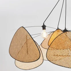 MARKET SET hængelampe Screen XXL, 90 cm, natur, rattan