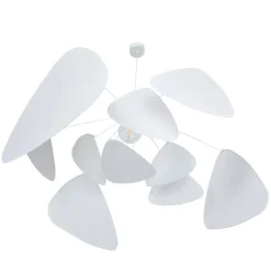 MARKET SET hængelampe Screen XL, 60 cm, hvid, papir