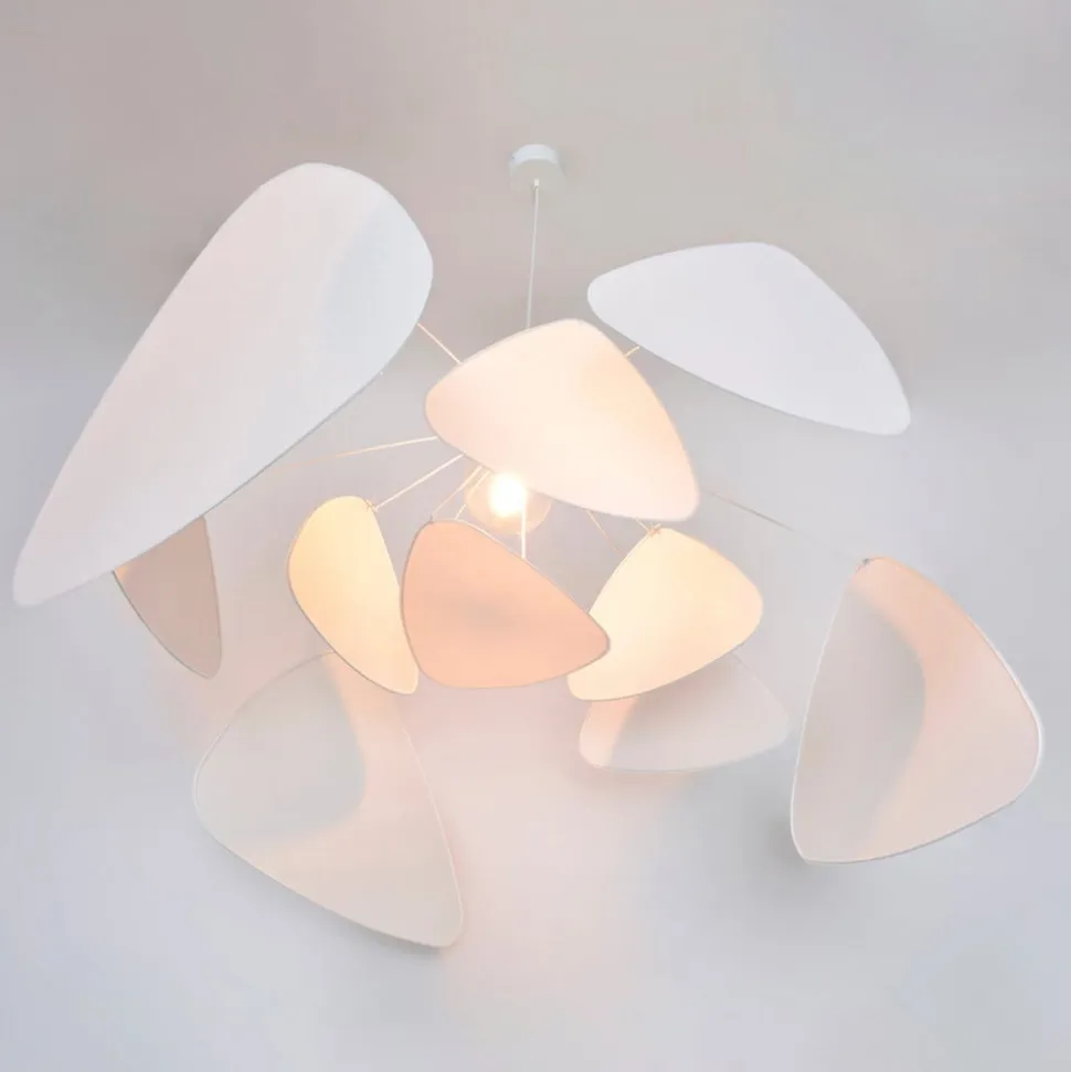 MARKET SET hængelampe Screen XL, 60 cm, hvid, papir