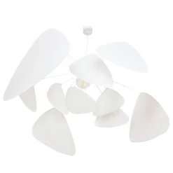 MARKET SET hængelampe Screen XL, 60 cm, hvid, papir