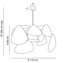 MARKET SET hængelampe Screen XL, 60 cm, natur, rattan