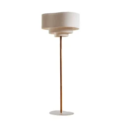 MARKET SET Pebble tekstil-gulvlampe, creme