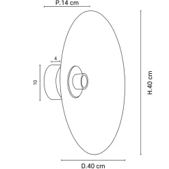 MARKET SET Sonia Laudet væglampe Ø 40 cm khaki