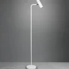 Marley gulvlampe, hvid, højde 151 cm, metal