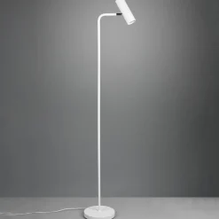 Marley gulvlampe, hvid, højde 151 cm, metal