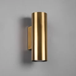 Marley væglampe, antik messing, Up & Down