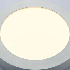 Marlo LED-loftlampe sølv 3000K rund 25,2cm