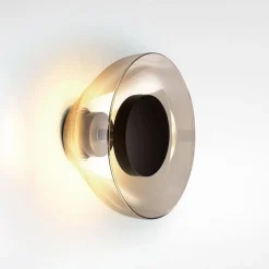 MARSET Aura LED-væglampe, Ø 18 cm, røggrå