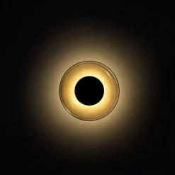 MARSET Aura LED-væglampe, Ø 18 cm, røggrå