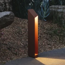 MARSET LED-sokkellampe Domus højde 55 cm rustfarvet aluminium