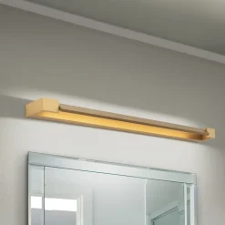 Marylin væglampe til badeværelset, længde 90 cm, guld, aluminium