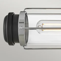 Masthead væglampe til badeværelset, krom, 2 lyskilder, højde 61 cm, IP44