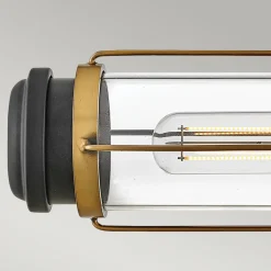 Masthead væglampe til badeværelset, messing, 2 lyskilder, højde 61 cm