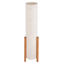 Matilda gulvlampe med stofskærm i hør-look