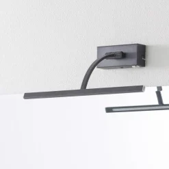 Matisse LED-væglampe, bredde 34 cm, sort