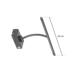 Matisse LED-væglampe, bredde 34 cm, sort