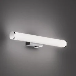 Mattimo LED-væglampe, bredde 40 cm, krom, afbryder