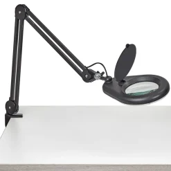 MAULviso LED-forstørrelseslys, sort, højde 50 cm, klemme