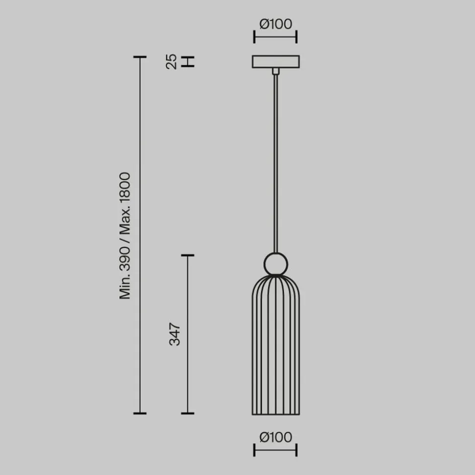 Maytoni Antic hængelampe, glasskærm i cognac