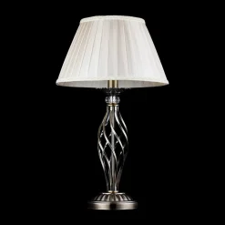 Maytoni Grace bordlampe, 1 lyskilde, messing/beige