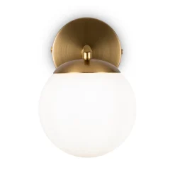 Maytoni Marble væglampe med glasskærm