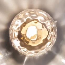 Maytoni Miracle væglampe, Ø 20 cm, messingfarvet, glas