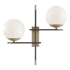 Maytoni Nostalgia væglampe, 2 lyskilder, af glas