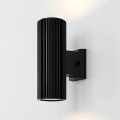 Maytoni Rando udendørs væglampe, 2 lyskilde, sort