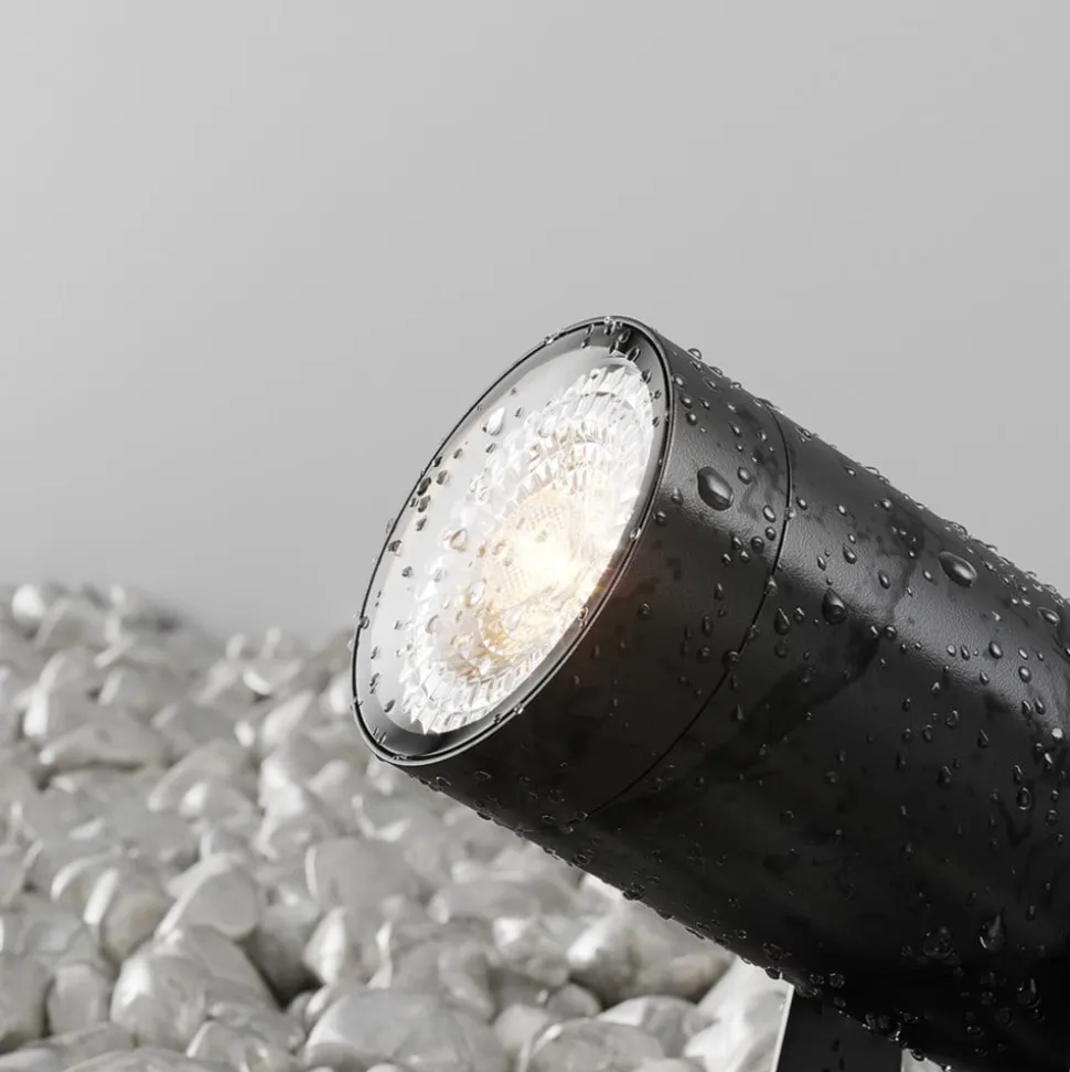 Maytoni Scope spot med jordspyd, sort, aluminium, IP65