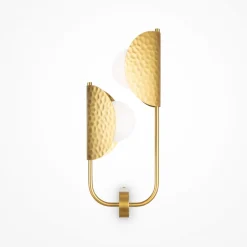 Maytoni Tropic væglampe, højre, messing, 2 lyskilder, metal