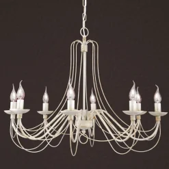 Med kædeophæng - lysekronen Antonina 8 lysk.