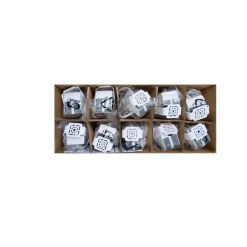 MEGAMAN LED-indbygningsspot Tego Slim, 10-pak, 4.000 K, hvid