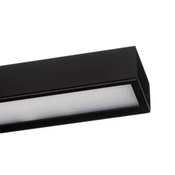 Mera LED-væglampe, bredde 120 cm, sort, 3000K