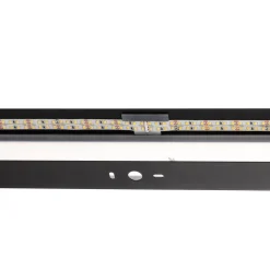 Mera LED-væglampe, bredde 120 cm, sort, 3000K