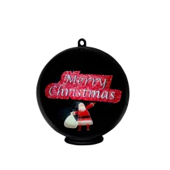 Merry Christmas 3D-hologramkugle, 42 LED'er