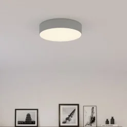 Mia loftslampe, grå, Ø 50 cm