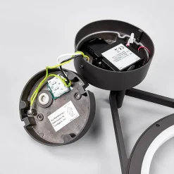 Mirco udendørs LED-væglampe med sensor, ringformet