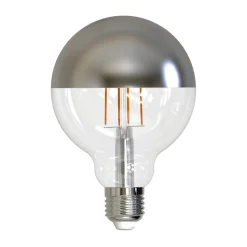 Müller Licht LED-globe E27 9W 927 hovedspejl sølv