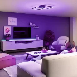 Müller Licht tint LED-loftlampe Cano, RGB, CCT, sort