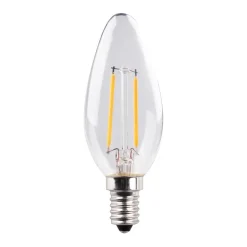 Müller-Licht LED stearinlys E14 2,2 W glødetråd 2.700 K klar 2 stk