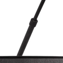 Moby Black gulvlampe med tekstilskærm